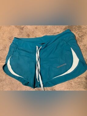 Patagonia Shorts Women’s Size Small Teal Blue Nylon Lined Drawstring